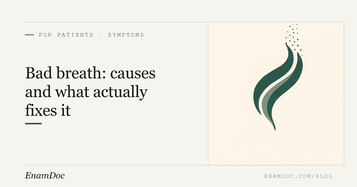 Bad Breath: Causes and What Actually Fixes It