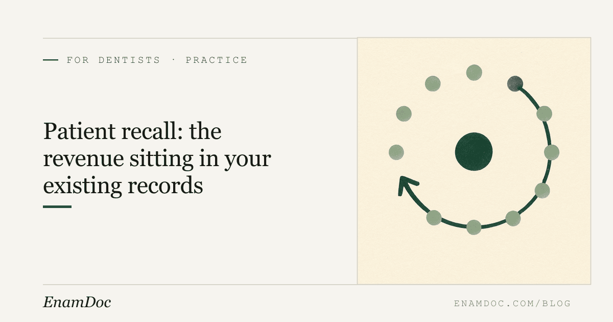 Patient Recall: The Revenue Sitting in Your Existing Records