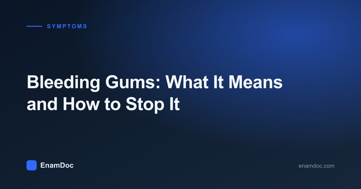 Comparison of healthy gum tissue and inflamed, bleeding gum tissue