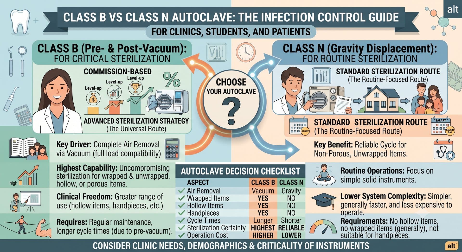 Class B vs Class N Autoclave: The Infection Control Guide for Clinics, Students, and Patients