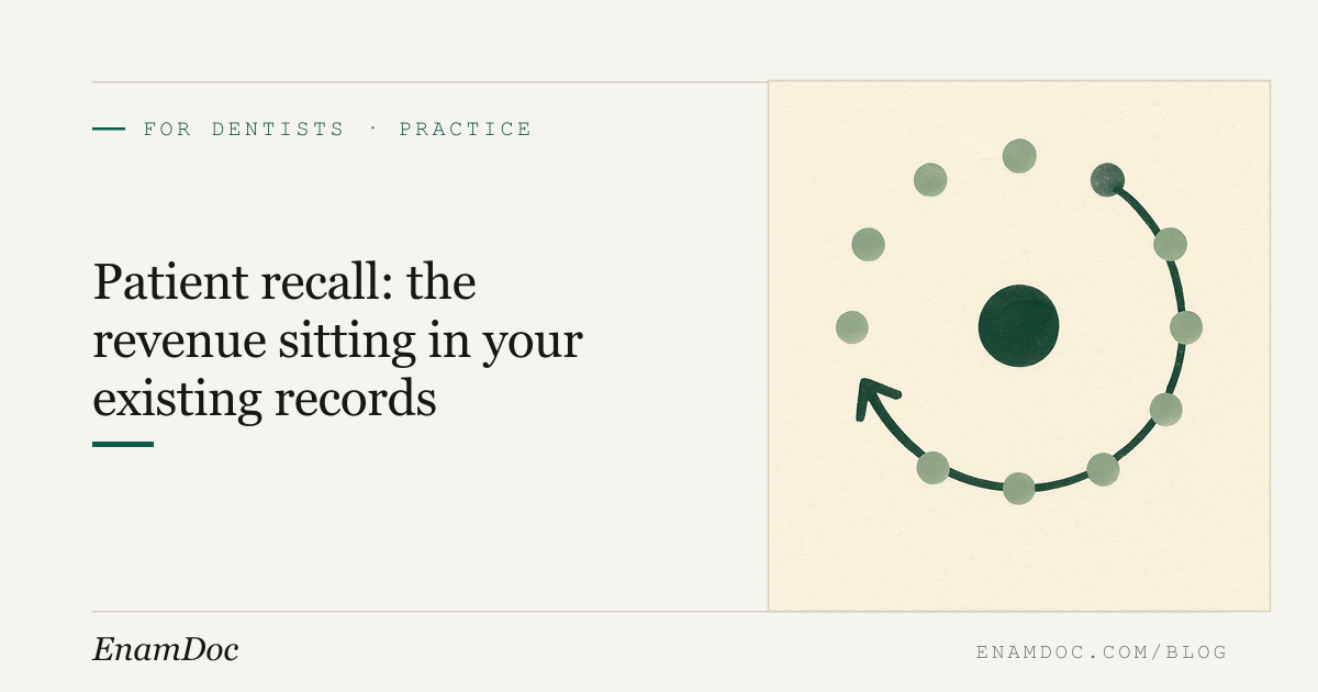 Patient Recall: The Revenue Sitting in Your Existing Records